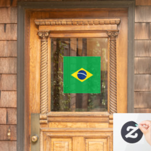 Brazil flag window cling