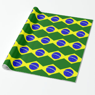 Brazil Flag Wrapping Paper