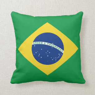 Brazil Flag x Flag Pillow