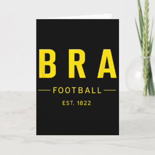 Brazil Football Est. 1822 Heritage Soccer Fan Tee Card