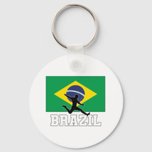 Brazil Football Soccer National Team Key Ring