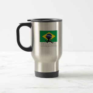 Brazil Football Soccer National Team  Travel Mug