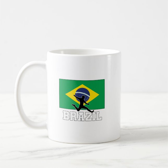 Brazil Football Soccer Team Coffee Mug (Left)