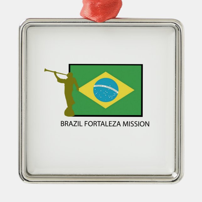 BRAZIL FORTALEZA MISSION LDS METAL TREE DECORATION (Front)
