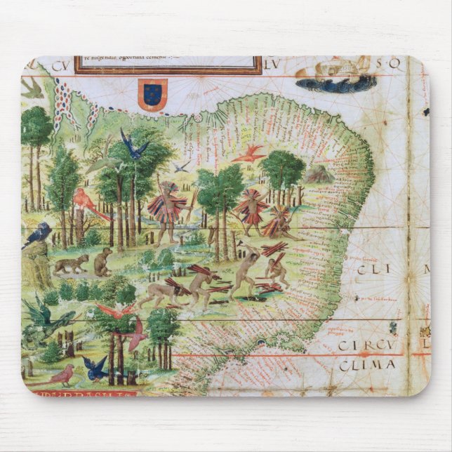 Brazil from the 'Miller Atlas' Mouse Mat (Front)