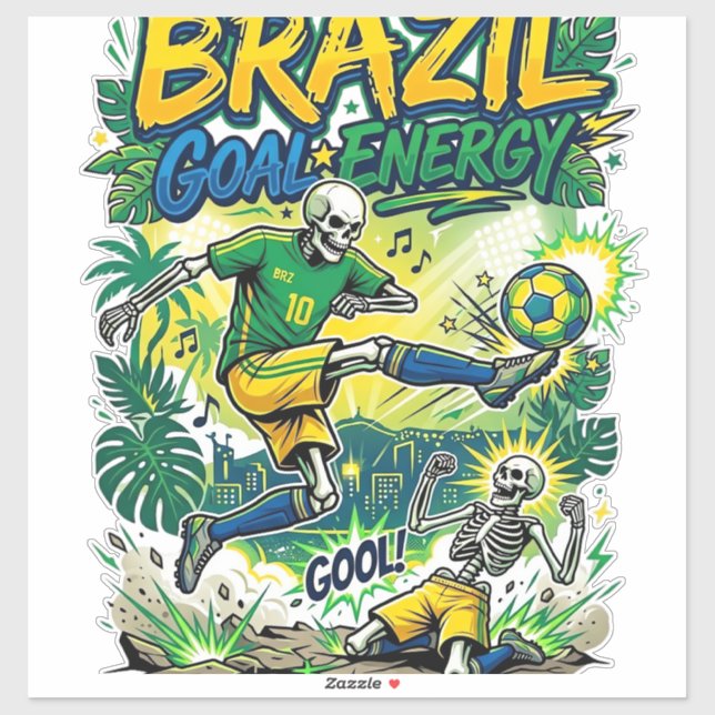 Brazil Goal Energy Skeleton Striker Nations Creati (Sheet)