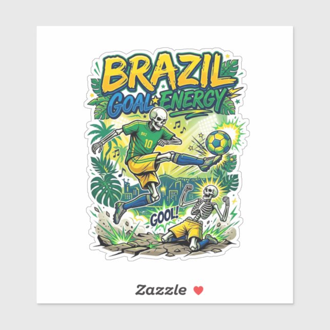 Brazil Goal Energy Skeleton Striker Nations Creati (Sheet)
