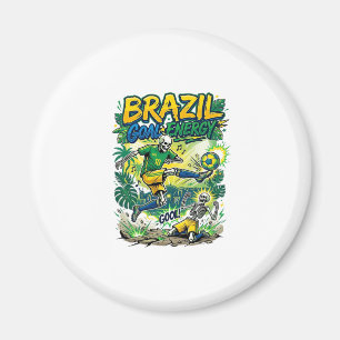 Brazil Goal Energy Skeleton Striker Nations Creati Magnet