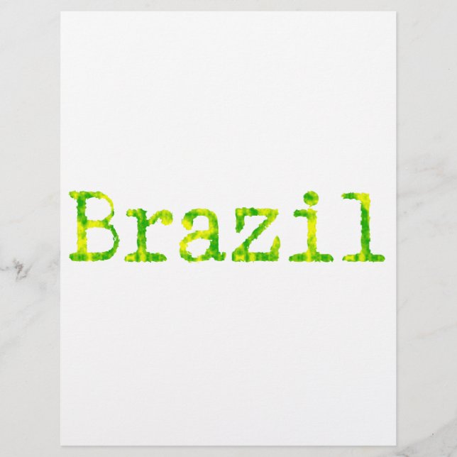 Brazil Green and Yellow Font (Front)
