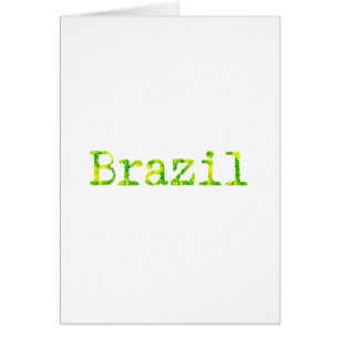 Brazil Green and Yellow Font