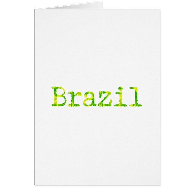 Brazil Green and Yellow Font (Front)