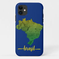 Brazil Grunge | Map of Brazil