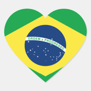 brazil heart flag heart sticker