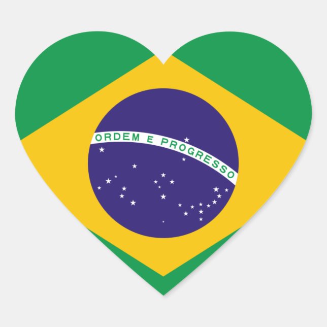 brazil heart sticker (Front)