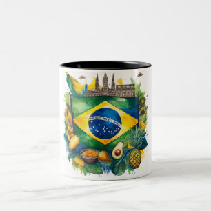 Brazil Heritage Mug – Cultural Icons and Food