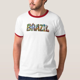 Brazil Heritage, Samba, Rainforest, Soccer T-Shirt