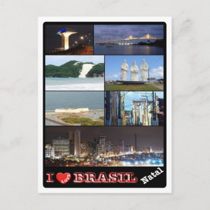 Brazil - I Love - Natal - Postcard