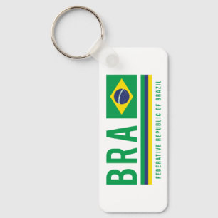 Brazil ISO Code-Alpha 3 Design Key Ring