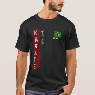 Brazil Karate Brazilian flag Kyokushinkai Dojo kan T-Shirt