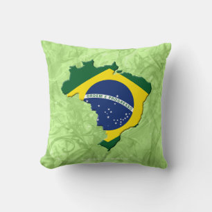 Brazil map cushion