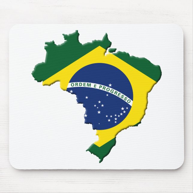 Brazil map mouse mat (Front)