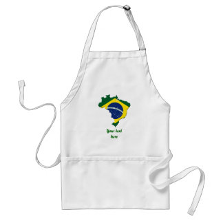 Brazil map standard apron