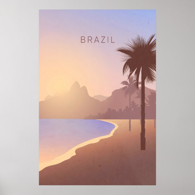 Brazil Minimal Travel Poster (Front)
