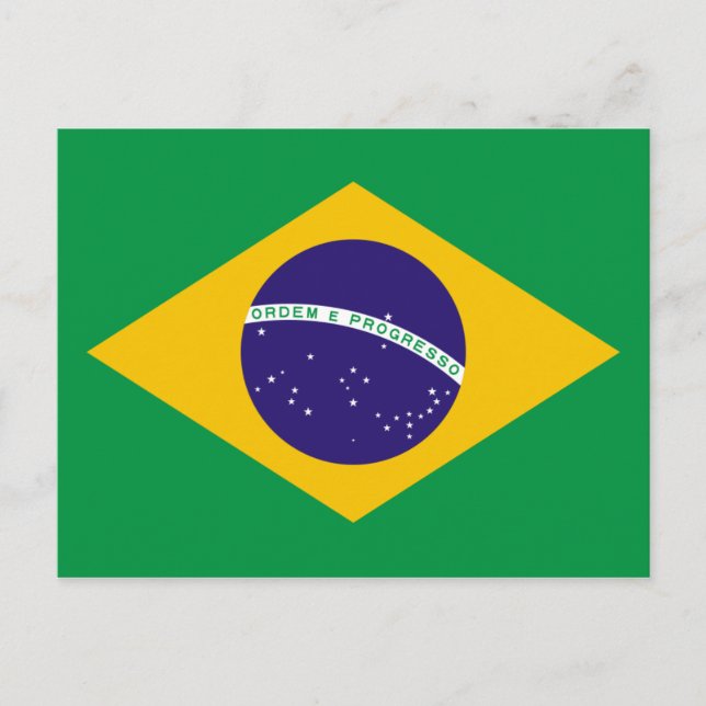 Brazil National Flag Postcard (Front)