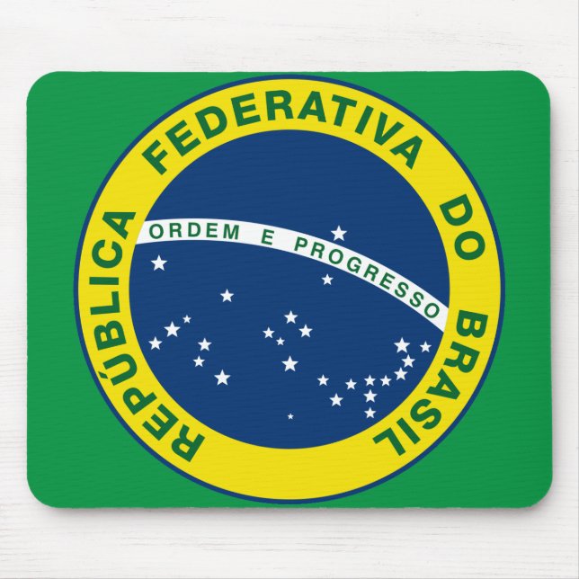 brazil national seal mouse mat (Front)