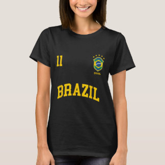 Brazil Number 11 Brazilian Soccer Team Sports Shir T-Shirt