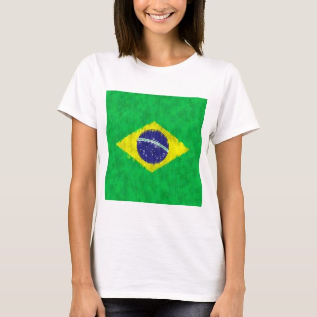 Brazil Oil Painting Drawing T-Shirt (Front)