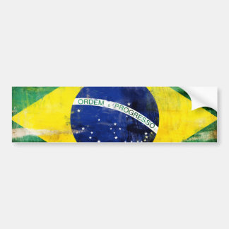 Brazil old flag bumper sticker