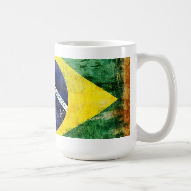 Brazil old flag coffee mug (Right)