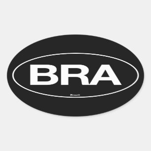 Brazil Oval Sticker