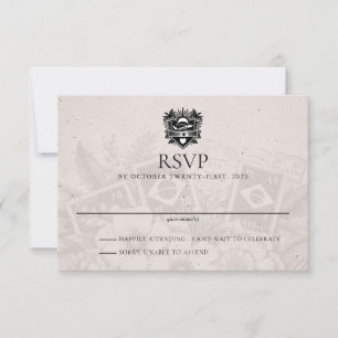Brazil Passport Wedding RSVP Card