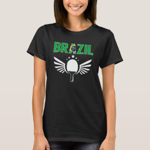 Brazil Ping Pong Brazilian Table Tennis Supporte T-Shirt