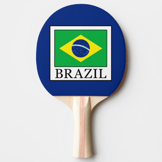 Brazil Ping Pong Paddle (Front)