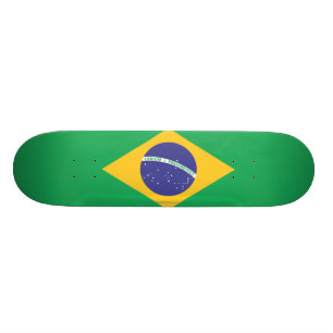 Brazil Plain Flag Skateboard