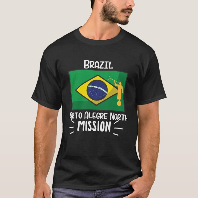Brazil Porto Alegre Mormon LDS Mission Missionary T-Shirt (Front)