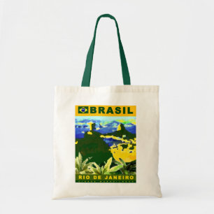 Brazil poster design tote bag