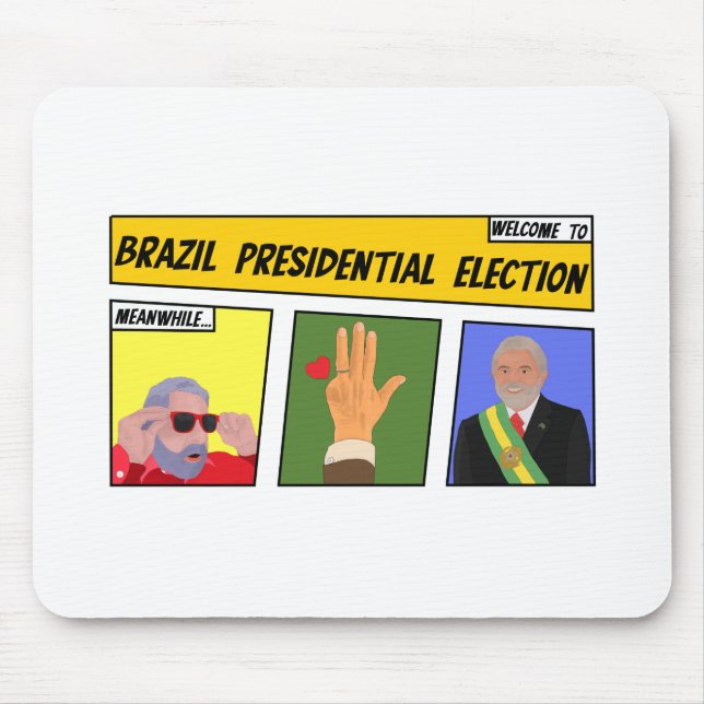 Brazil Presidential Election Mouse Mat (Front)
