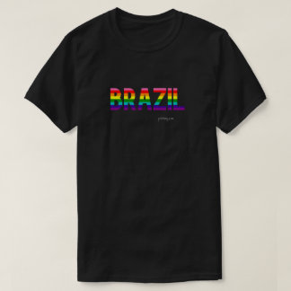 Brazil Pride T Shirt | Rainbow Flag 