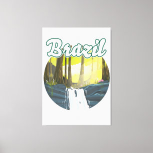 Brazil Rainforest logo Canvas Print