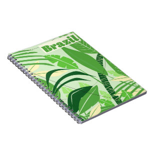 Brazil Rainforest Vintage style vacation print Notebook