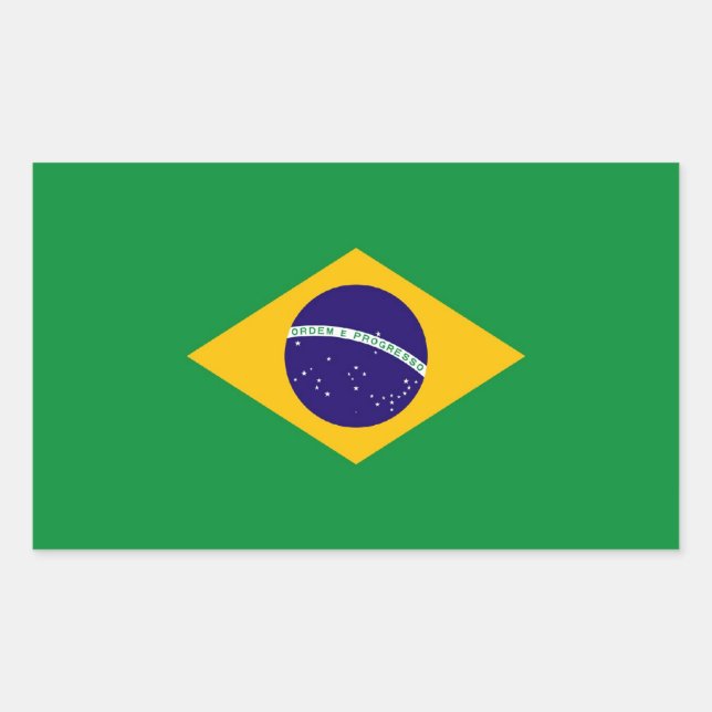 BRAZIL RECTANGULAR STICKER (Front)
