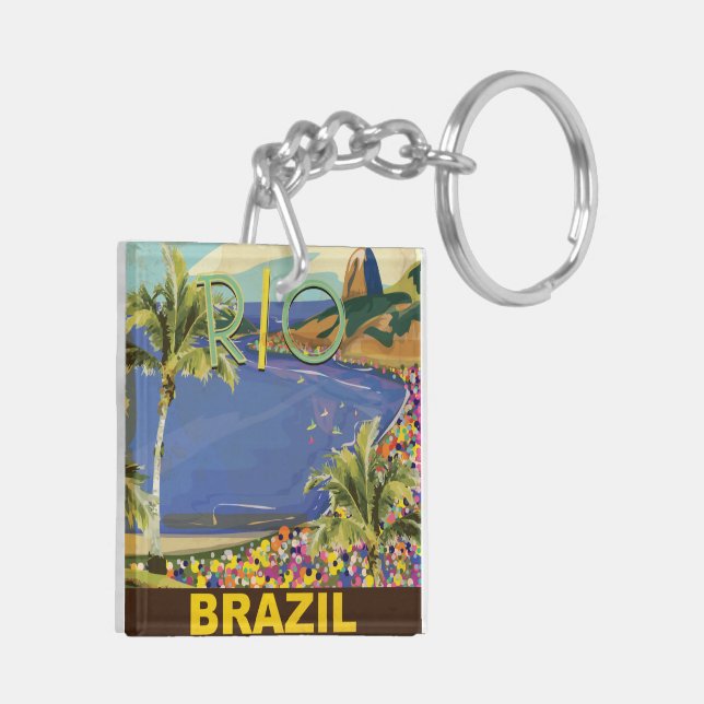 Brazil - Rio De Janeiro Key Ring (Back Left)