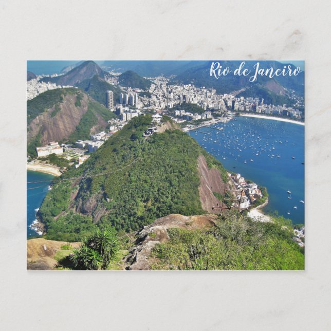 Brazil Rio de Janeiro Sugarloaf Mountain Travel Postcard (Front)