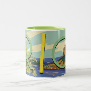 Brazil - Rio De Janeiro Two-Tone Coffee Mug