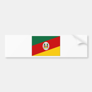 Brazil Rio Grande do Sul Flag Bumper Sticker