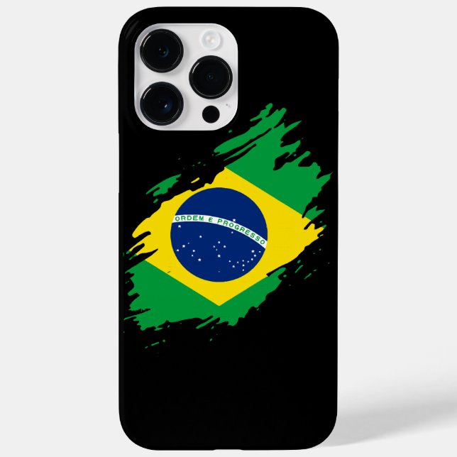 Brazil Ripped Flag National Pride Sports  Case-Mate iPhone Case (Back)